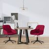 vidaXL Sillas de comedor giratorias 2 unidades terciopelo rojo tinto