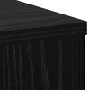 vidaXL Soporte de plantas Roble Negro 33 x 33 x 100 cm