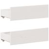vidaXL Cama con cabecero sin colchón madera maciza blanca 150x200 cm