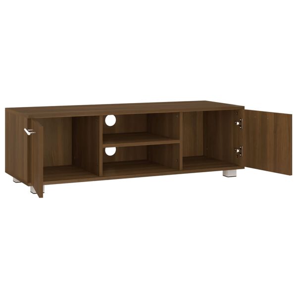 vidaXL Mueble para TV madera de ingeniería roble marrón 110x40x35 cm