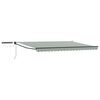 vidaXL Toldo Retr&aacute;ctil El&eacute;ctrico Verde, Blanco, Antracita 4 x 3 m