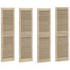 vidaXL Puerta de Armario con puerta 4 pcs Natural 140.5 x 2 x 59.5 cm