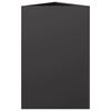 vidaXL Jardinera triangular acero negro 50x43x75 cm
