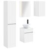 vidaXL Juego de Muebles de Ba&ntilde;o 5 pcs Blanco 43 x 11,5 x 60,5 cm