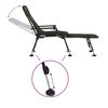 vidaXL Tumbona de pesca con patas para barro ajustable plegable verde
