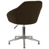vidaXL Sillas de comedor giratorias 6 unidades tela marrón oscuro