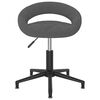 vidaXL Silla de oficina giratoria de terciopelo gris oscuro