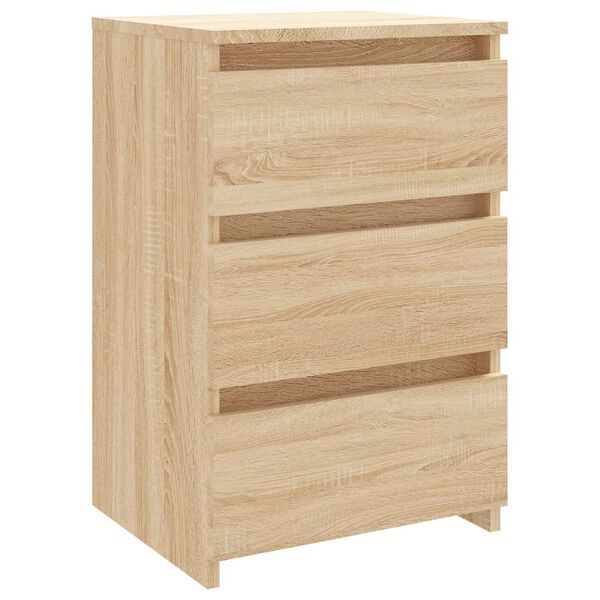 vidaXL Mesita de noche madera contrachapada roble Sonoma 40x35x62,5cm