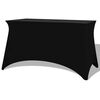vidaXL Funda el&aacute;stica para mesa 2 uds 243x76x74 cm Negro