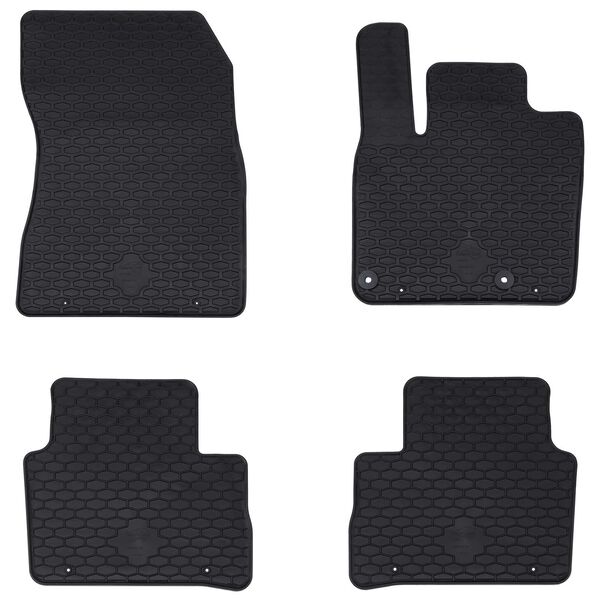vidaXL Alfombrilla de Coche 4 pcs Negro apta para Nissan QASHQAI TPE