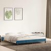 vidaXL Estructura de cama sin colchón terciopelo azul oscuro 180x210cm