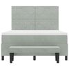 vidaXL Cama tipo Box Spring Gris claro 140 x 190 cm Terciopelo