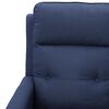 vidaXL Sillón de masaje elevable de tela azul