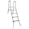 vidaXL Escalera para piscina semienterrada 195 x 116 cm 4-Escal&oacute;n