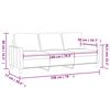 vidaXL Sof&aacute; de 3 plazas terciopelo azul 180 cm