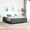 vidaXL Cama tipo Box Spring Gris oscuro 180 x 200 cm tela