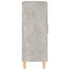 vidaXL Aparador de madera contrachapada gris hormig&oacute;n 69,5x34x90 cm