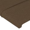 vidaXL Cama box spring con colch&oacute;n tela marr&oacute;n oscuro 90x190 cm