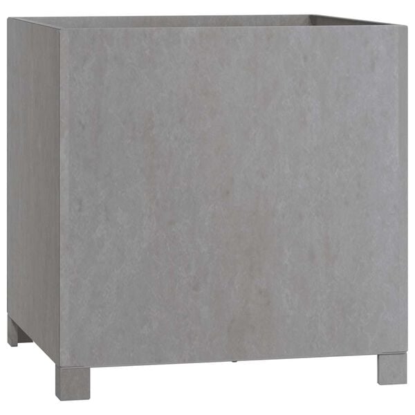 vidaXL Jardinera con patas acero corten oxidado 50x50x50 cm