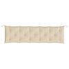 vidaXL Cojín de banco de jardín tela Oxford beige 180x50x7 cm