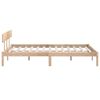 vidaXL Estructura de cama sin colch&oacute;n madera maciza 200x200 cm