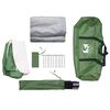vidaXL Tienda de campaña con porche 4 personas impermeable verde