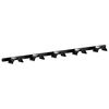 vidaXL Colgador de bridas para 5 bridas hierro negro
