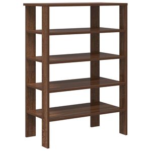 vidaXL Zapatero madera contrachapada roble marr&oacute;n 61x32x87,5 cm