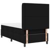 vidaXL Cama tipo Box Spring con colch&oacute;n Negro 80 x 200 cm tela