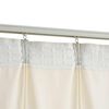 vidaXL Cortinas opacas con ganchos 2 pzas terciopelo crema 140x175 cm