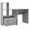 vidaXL Escritorio Gris Sonoma Madera de ingenier&iacute;a