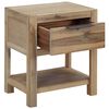vidaXL Mesita de noche con cajón madera acacia maciza 40x30x48 cm