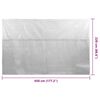 vidaXL Cubierta solar de piscina de PE flotante gris 450x220 cm