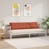 vidaXL Coj&iacute;n de Espalda Rojo Naranja 200 x 50 cm Tela de pana