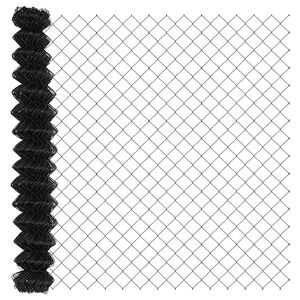 vidaXL Cerca de eslabones de cadena 10 x 1,6 m Acero Gris