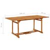 vidaXL Mesa de comedor jard&iacute;n 180x90x75 cm madera maciza de acacia