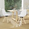 vidaXL Sillas de comedor giratorias 2 unidades PP blanco