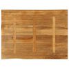 vidaXL Tablero de mesa borde natural madera maciza mango 100x80x3,8 cm