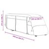 vidaXL Fundas para autocaravanas tela no tejida gris 970x235x275 cm
