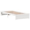 vidaXL Estructura de cama sin colchón madera maciza blanca 75x190 cm