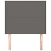 vidaXL Cabecero de cama gris 100x5x118/128 cm piel sint&eacute;tica