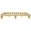 vidaXL Estructura de cama sin colch&oacute;n 160x200 cm madera maciza roble