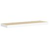 vidaXL Estante flotante pared 4 uds MDF roble y blanco 80x23,5x3,8 cm