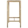 vidaXL Mesa de bar madera de pino impregnada 60x60x110 cm