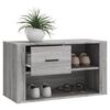 vidaXL Mueble zapatero de madera contrachapada gris Sonoma 80x35x45 cm