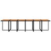 vidaXL Juego comedor jard&iacute;n 13 pzas con cojines rat&aacute;n sint&eacute;tico negro