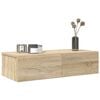 vidaXL Estante de pared con cajones madera contrachapada roble sonoma