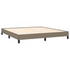 vidaXL Cama sin colchón tela gris taupe 180x200 cm