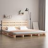 vidaXL Estructura de cama madera maciza de pino 120x190 cm