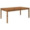 vidaXL Mesa de cena de jard&iacute;n Natural 196 x 100,5 x 75 cm
